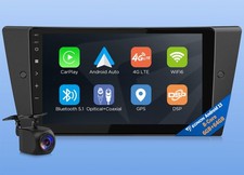 9" Touchscreen 8Kern Android 13 Autoradio CarPlay BT 4G Navi für BMW 3er E90-E93