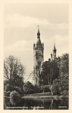 AK SCHWERIN Schloßturm 1953
