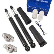 2x Stoßdämpfer + SACHS Domlager Service-Kit Hinten für AUDI SEAT SKODA VW Golf 7