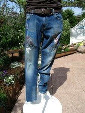 Pepe Jeans Joey Hose W 27 L 30  Denim verwaschen Boyfriend Mid Waist Risse 