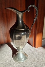 Karaffe Krug Kanne Zinn 20er 30er Jahre Hammerschlag Optik