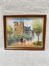 CAROLINE BURNETT Original Signiert PARIS Öl Bild