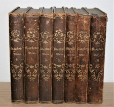 7 Bücher: Klopstocks sämmtliche Werke in 10 Bänden (ohne 2,3,9). Göschen, 1854.