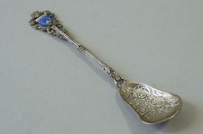 Andenkenlöffel Souvenirlöffel 835 Silber Emaille Staatsbad Meinberg 1.10Z
