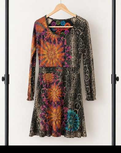 Desigual damen jerseykleid - jerseykleid, gr