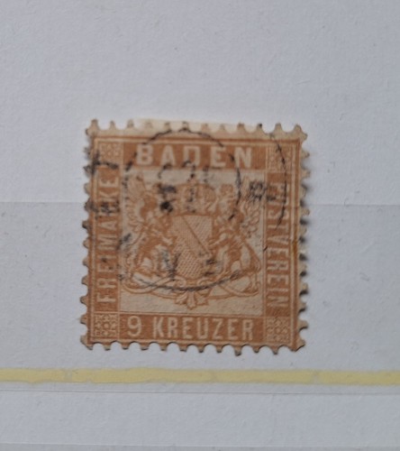 Baden 1862 freimarken wappen - baden,