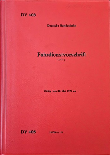 408 fahrdienstvorschrift - dv,