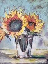 Ölbild Sonnenblumen Gemälde