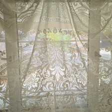 Vintage Spitzendecke, Bettüberwurf Ca. 240x200cm beschädigt