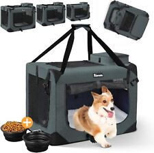 Hundebox Faltbar Hunde Transportbox Auto Transporttasche Tragetasche Box M/L/XL