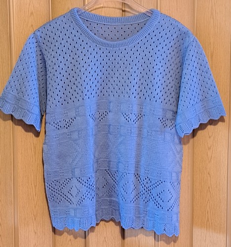 Pullover lochmuster kurzarm - pullover,