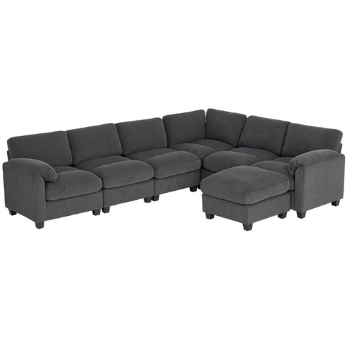 Homcom ecksofa form - homcom, u-form