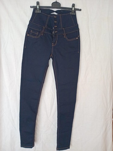 High waist corset skinny jeans - high,