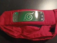 ABYstyle Naruto Stirnband Rot – Konoha-Symbol - Cosplay & Sammlerstück