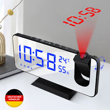 LED Radio Radiowecker mit Projektion Digital Dimmbar Tischuhr Alarm USB NEU DE