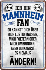 Blechschild Ich bin Mannheim