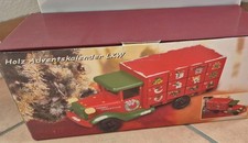 Adventskalender Truck LKW Auto  Weihnachtskalender Deko Schubladen Holz Deko