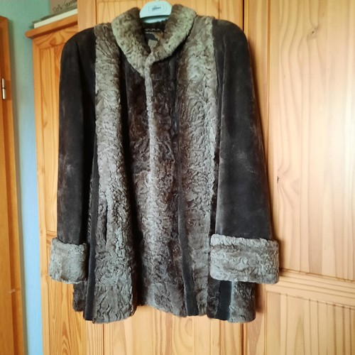 Pelzmantell damen wildleder - pelzmantell,