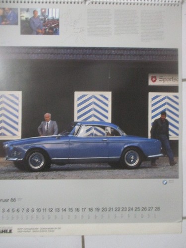 Bmw original kalender 1986 - kalender,