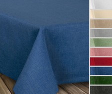 Tischdecke Leinen Optik