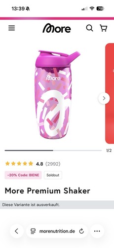 More premium shaker pink - more,