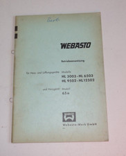 WEBASTO - Bedienungsanweisung