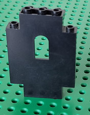 Lego Wand 2x5x6 Burg Panel 4444 schwarz Zubehör 6085 6086 6278