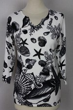 Damen Pullover Oberteil schwarz maritim Glitzer Viskose OVANTI Gr.38,40,42,44,46