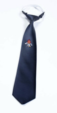 Feuerwehr krawatte dunkelblau - feuerwehr,
