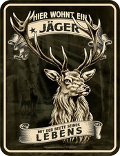 Sprüche Tür-Schild Hier