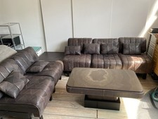 RARITÄT Eckcouch Couch Sofa Sessel De Sede DS-11 Patchwork Sofa inkl. Tisch + 2