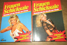 6 Sittenromane Rote Laterne 2x 3er Band Romanhefte Frauenschicksale 30, 31 zh198