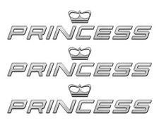 Prinzessin Yacht Aufkleber "3D