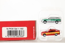 Herpa 1:160 N-PKW Set 65368  2 Einsatzfahrzeuge Polizei Feuerwehr  OVP (329624)