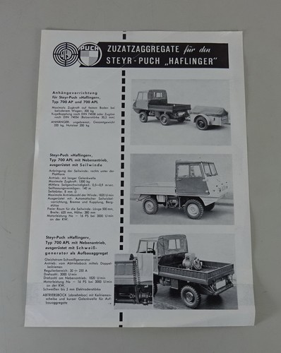 Prospektblatt steyr puch - prospektblatt, steyr-puch
