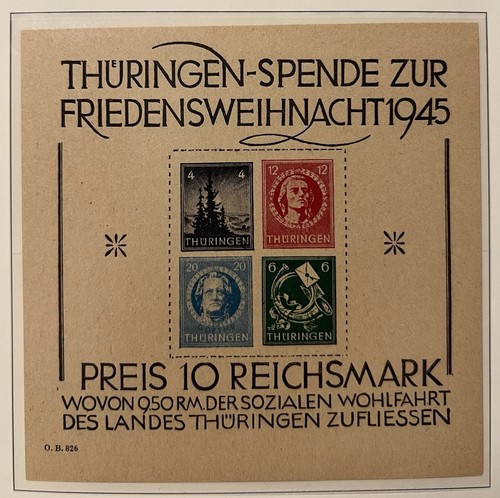 Sbz 1945 block2t postfrisch - 1945,
