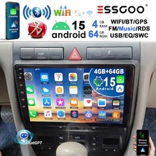 4+64G Carplay Android 15 Autoradio GPS AI Für Audi A6 4B2 4B5 4B6 1997-2005 NAVI