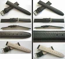 ECHT HIRSCH Klassisches Echtlederuhrband echt Hirschleder Farbenwahl 18 od 20 mm