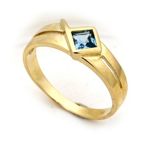 Ladies ring real gold 585 - ladies,