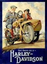 Harley Davidson und Beiwagen |