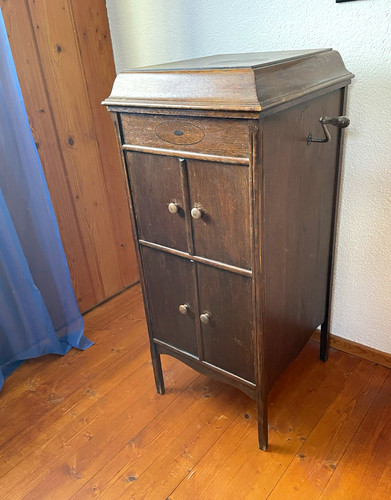 Schrankgrammophon holzschrank - schrankgrammophon,