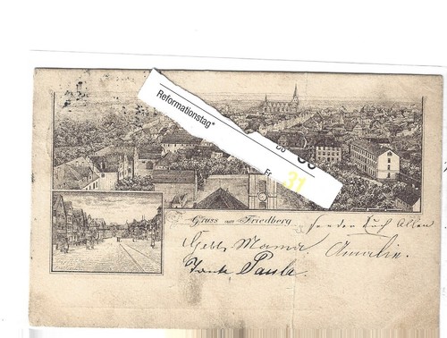 Friedberg vorläufer 1888 - friedberg,