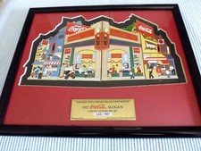1 !!!! SELTENES !!! COCA COLA AROUND THE CORNER  PIN SET IM RAHMEN LIM EDT
