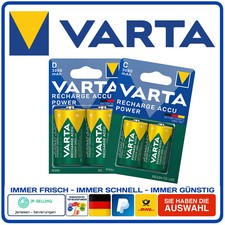 Varta Akku 1,2V 3000mAh 2er Blister C Baby D Mono Auswahl LR20 LR14 NiMH