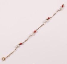 Armband Gold 585 14ct Koralle