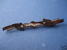 Art Deco Bakelit Strass Krawattennadel ausgefallen