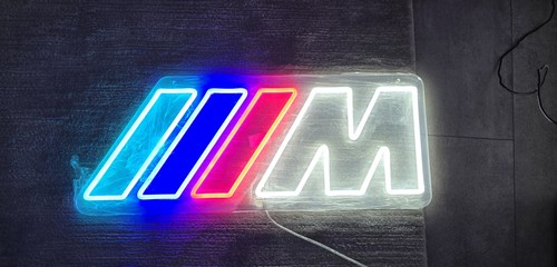 Bmw logo neon sign - m,