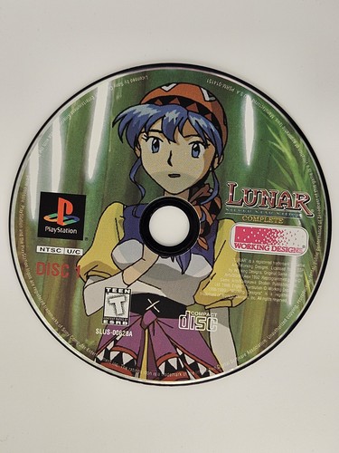 Lunar silver star story disk - star,