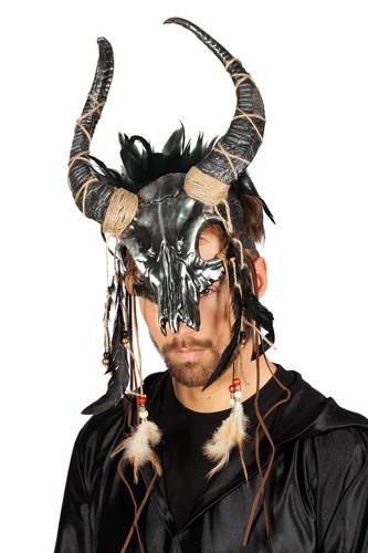 Kopfschmuck tierschädel mit - kopfschmuck,