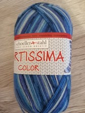 Schoeller + Stahl Fortissima Color Sockenwolle blau meliert 4fach 100 g
